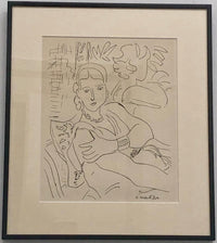 Henri Matisse, "Lady Reclining with Hat", Original Print, c. 1900s - $40K Appraisal Value* APR 57