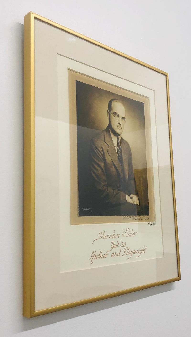 THORNTON WILDER March 1938 Sepia Photo Playwright Author Yale 1920 Class - $5K VALUE APR 57