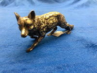 JEAN L. SCHLINGLOFF "Sly Fox" Figurine Statue Marked Circa 1910's in German Silver - $10K VALUE * APR 57