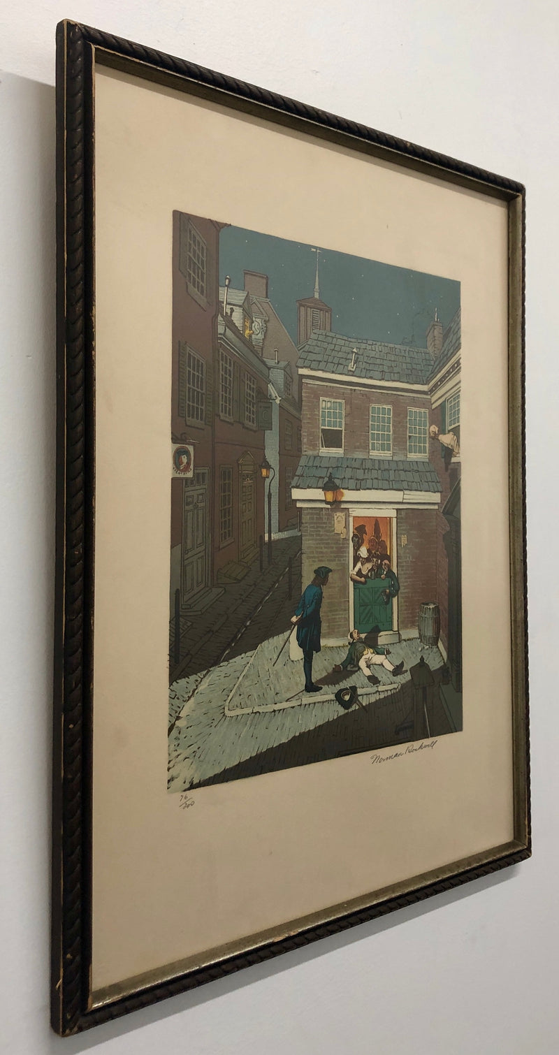 NORMAN ROCKWELL "The Drunkard", 1973, Signed Limited Edition Lithograph (76/200) - Appraisal Value: $8K* APR 57