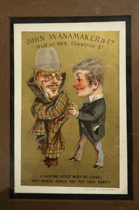 F. APPEL Antique John Wanamaker & Co Victorian Trade Cards 1885 - Apr Val: $1.6K! APR 57