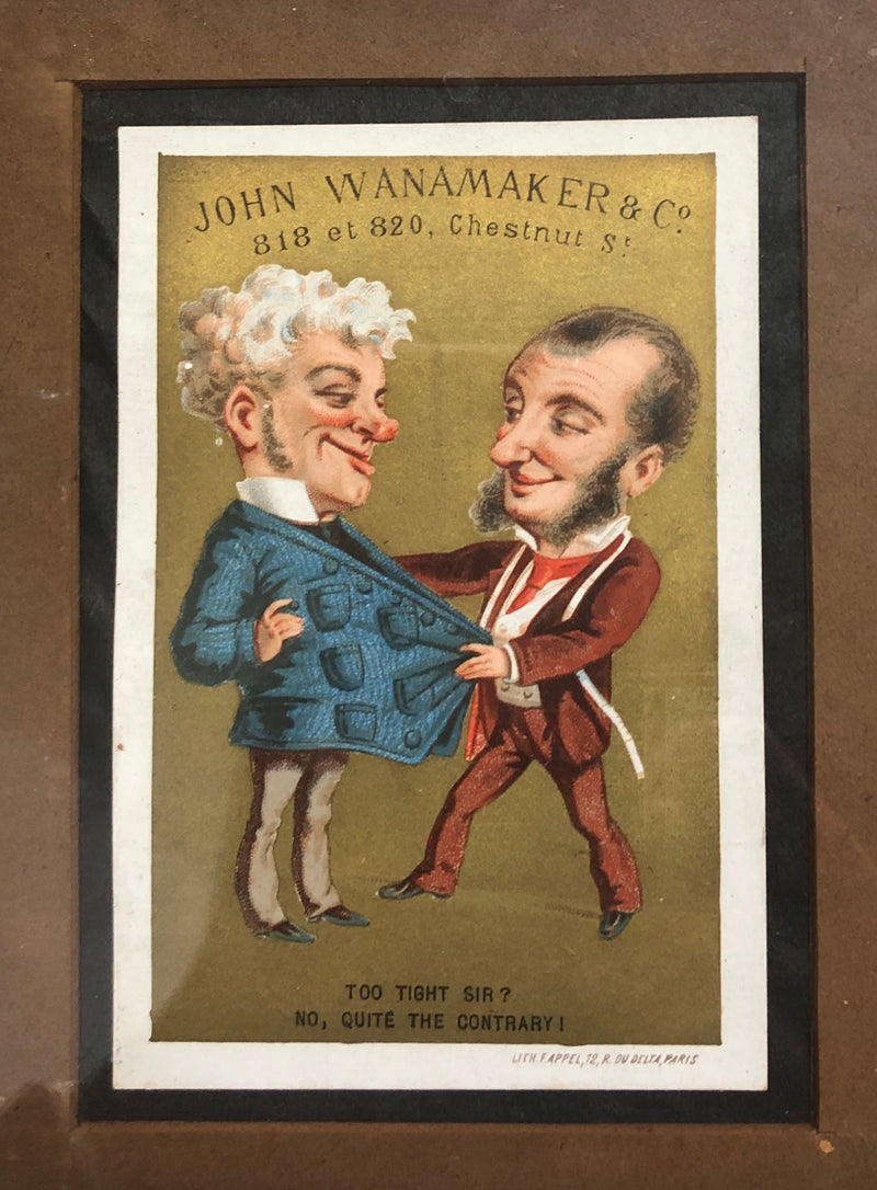 F. APPEL Antique John Wanamaker & Co Victorian Trade Cards 1885 - Apr Val: $1.6K! APR 57