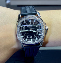 PATEK PHILIPPE Aquanaut Luxe Ladies SS Watch w/ 46 Diamond Bezel - $60K Appraisal Value! ✓ APR 57