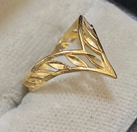 Beautiful Unique Solid Yellow Gold Handcrafted Ring - $2K Appraisal Value w/CoA} APR57