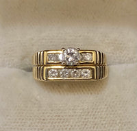 Unique Designer Solid Yellow Gold 9-Diamond Multi-set Ring - $6K Appraisal Value w/CoA} APR57
