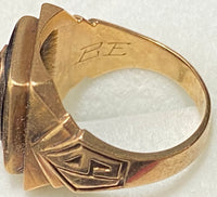 1939 West Philadelphia High School Ring in Solid Yellow Gold with Onyx - $8K Appraisal Value w/CoA} APR57