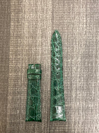 AUDEMARS PIGUET Dark Green Padded Crocodile Leather Watch Strap - $750 APR VALUE w/ CoA! ✓ APR 57