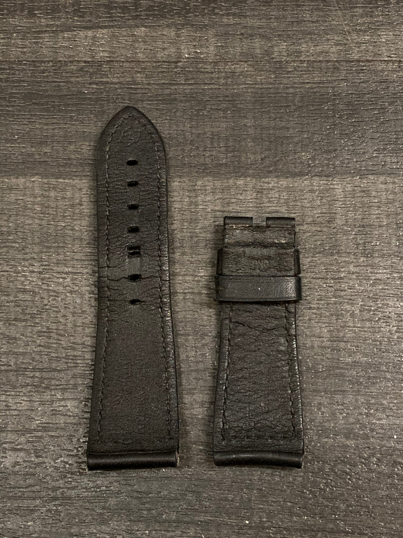 PANERAI Original Black Leather Padded Watch Strap - $650 APR VALUE w/ CoA! ✓ APR 57