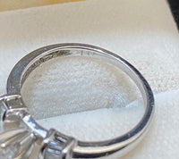 Unique Platinum & Diamond Accent Stone Ring - $10K Appraisal Value w/CoA} APR57