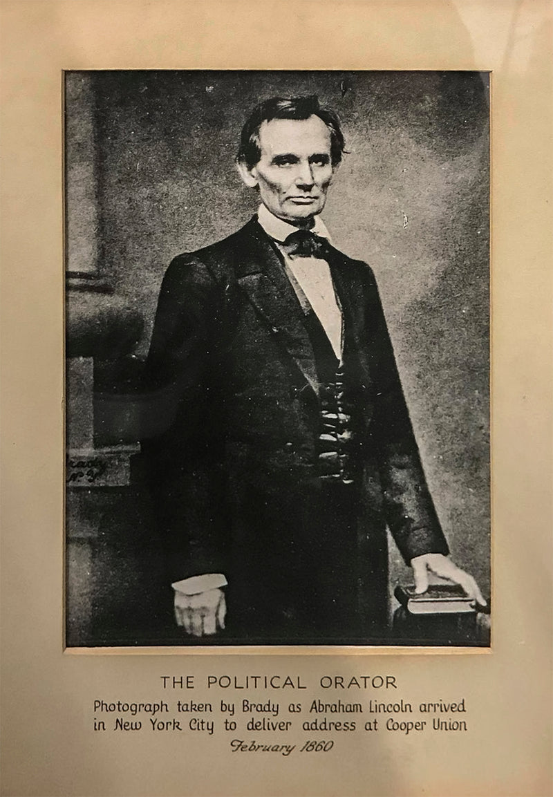 Mathew Brady “Abraham Lincoln” Lithograph on Paper c.1980s - $600 Appraisal Value! APR 57