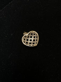 Very Intricate Italian 18KW/YG Heart Shape 110 Diamonds Pendant  w $10K COA!} APR 57