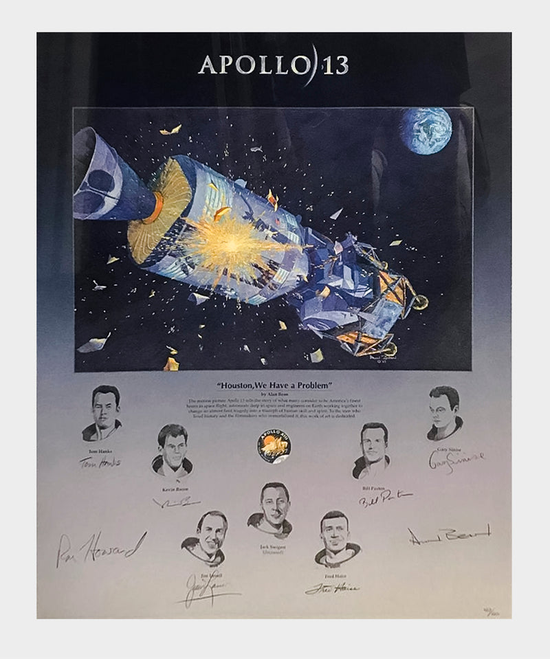 Apollo 13 Cast, 1995 Signed Ltd. Edition Lithograph - $15K APR Value w/ CoA! APR 57