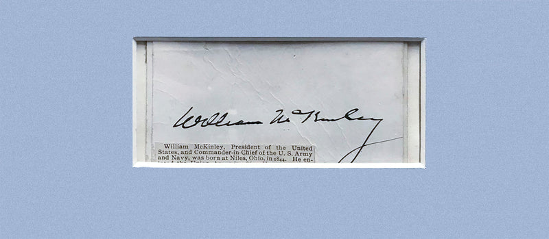 WILLIAM MCKINLEY Former US President Autograph & Color Lithograph - $6K Value w/ CoA! +✓ APR 57