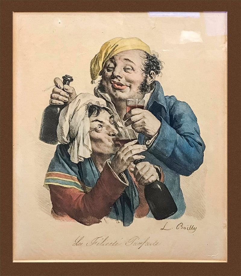 LOUIS LEOPOLD BIOLLY "The Perfect Bliss" 1820s Lithograph on Paper - $1K APR Value w/ CoA! APR 57