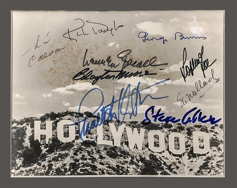 “Hollywood” 1960s Autographed Silver Gelatin Print w/ 9 signatures - $10K APR Value w/ CoA! + APR 57