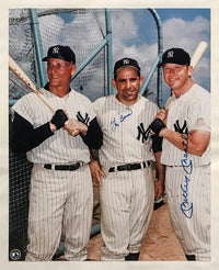 Yogi Berra, Mickey Mantle Autographed Color Photograph - $5K APR Value w/ CoA! + APR 57