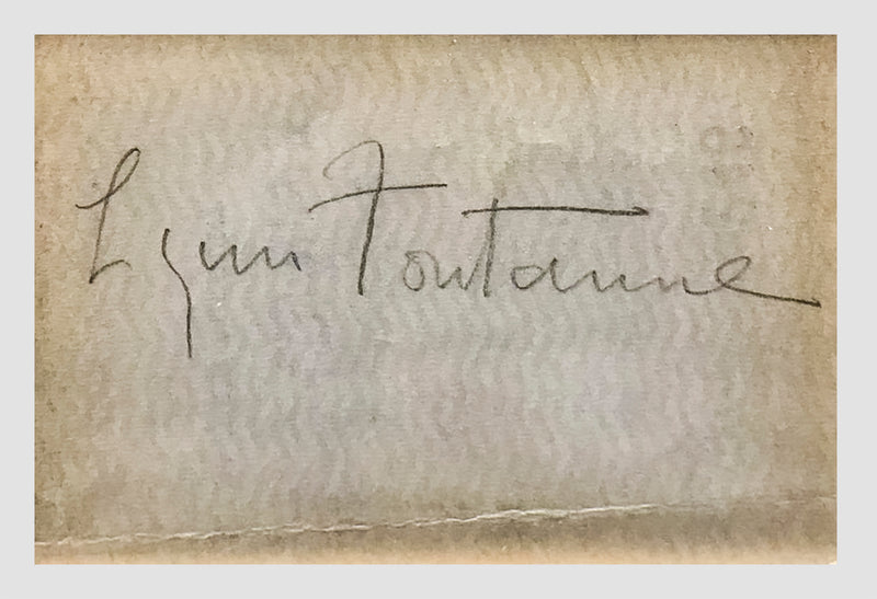 Lynn Fontanne & Alfred Lunt 1930s Autographs with Photo - $3K APR Value w/ CoA! + APR 57