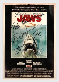 JAWS 1975 Original Autographed Film Mini Poster - $10K APR Value w/ CoA! + APR 57