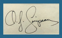 O. J Simpson 1970s Signed Index Card with Portrait - $6K APR Value w/ CoA! APR 57