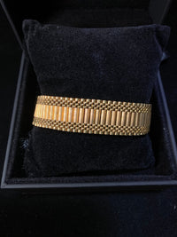 Incredible Vintage Designer Solid Yellow Gold Buckle Slide Bracelet - $15K Appraisal Value w/CoA} APR 57