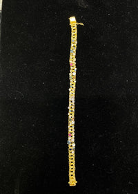 ORIGN Solid Yellow Gold Bracelet with 47 Diamonds & 18 Gems - $50K Appraisal Value w/ CoA! APR 57