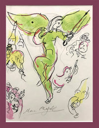 MARC CHAGALL "Le Plafond de l'Opera de Paris" Signed Reproduction Lithograph, C. 1970 - $5K Appraisal Value! +✓ APR 57