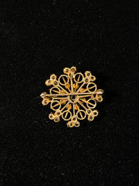 Victorian Solid Rose Gold Brooch/Pendant w/ 33 Diamonds! - $15K Appraisal Value w/CoA } APR 57
