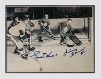 GORDON "GORDIE" HOWE & JOHNNY BOWER Rare 1960s Autographed Sports Memorabilia - $5K APR Value w/ CoA! + APR 57