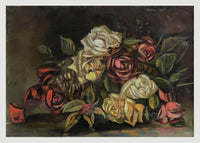 Unsigned & Framed Vintage 1920s Still Life with Roses - $1.5K APR Value w/ CoA! + APR 57
