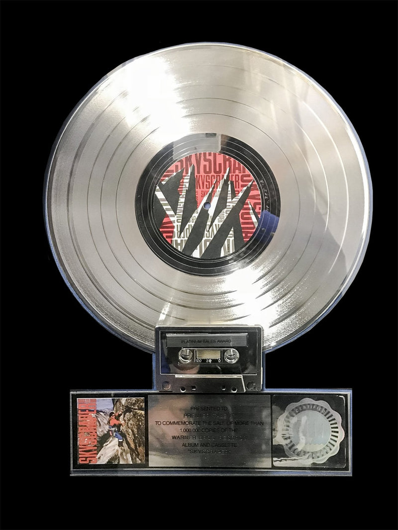 DAVID LEE ROTH "Skyscrapper” 1988 Platinum Record Sales Award - $8K APR Value w/ CoA! +✓ APR 57