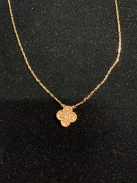 VAN CLEEF & ARPELS Alhambra 18K Rose Gold 21-Diamond Pendant Necklace - $20K Appraisal Value w/CoA} APR 57