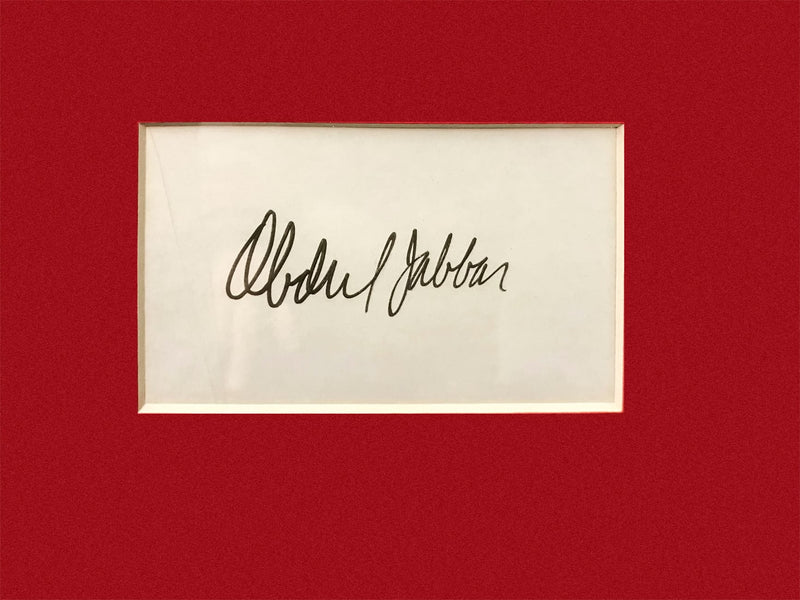 KAREEM ABDUL-JABBAR Autographed Index Card w/ Portrait - $600 APR Value w/ CoA! +✓ APR 57