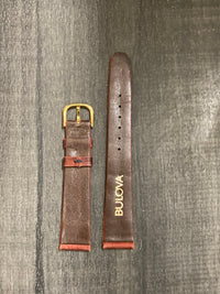 BULOVA Dark Red Satin on Leather Women's Watch Strap - $350 APR VALUE w/ CoA! ✓ APR 57