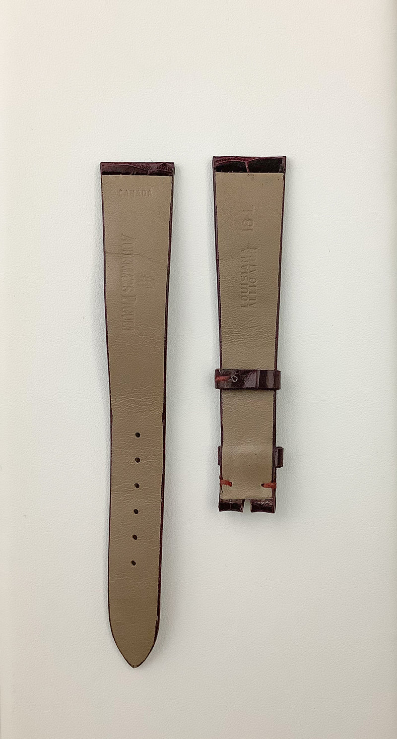 AUDEMARS PIGUET Maroon Crocodile Leather Watch Strap - $650 APR VALUE w/ CoA! ✓ APR 57