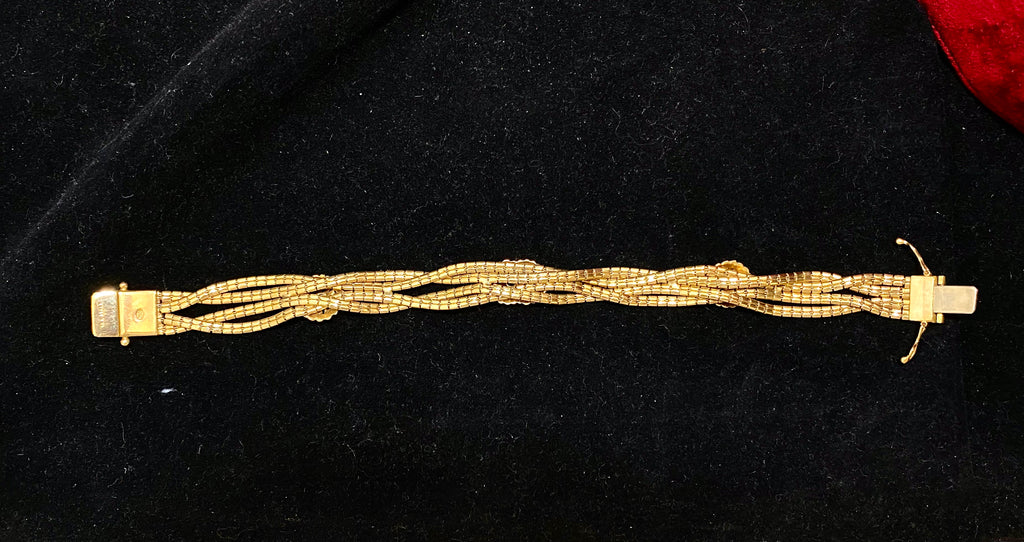 Italian 18kt Yellow Gold Bismark-Link Bracelet | Ross-Simons | Gold bracelet  for women, Gold bracelet, Sterling silver bangles