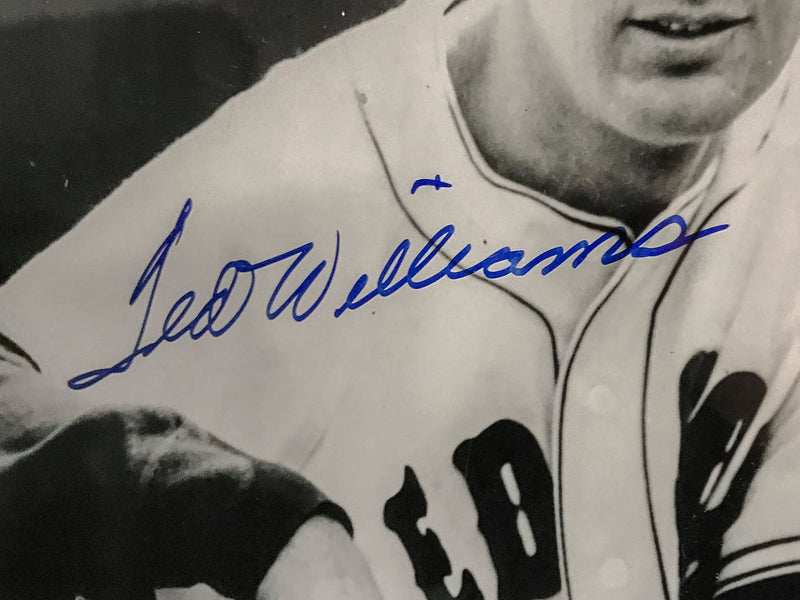 Ted Williams, Vintage Signed B&W Portrait w/Joe DiMaggio - $3K APR Value w/ CoA! + APR 57