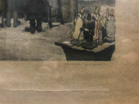 Jaromir Stretti-Zamponi, “St. Nicholas Market on the Old Town Square”, Aquatint Print, 1910 - $10K APR Value w/ CoA! APR 57