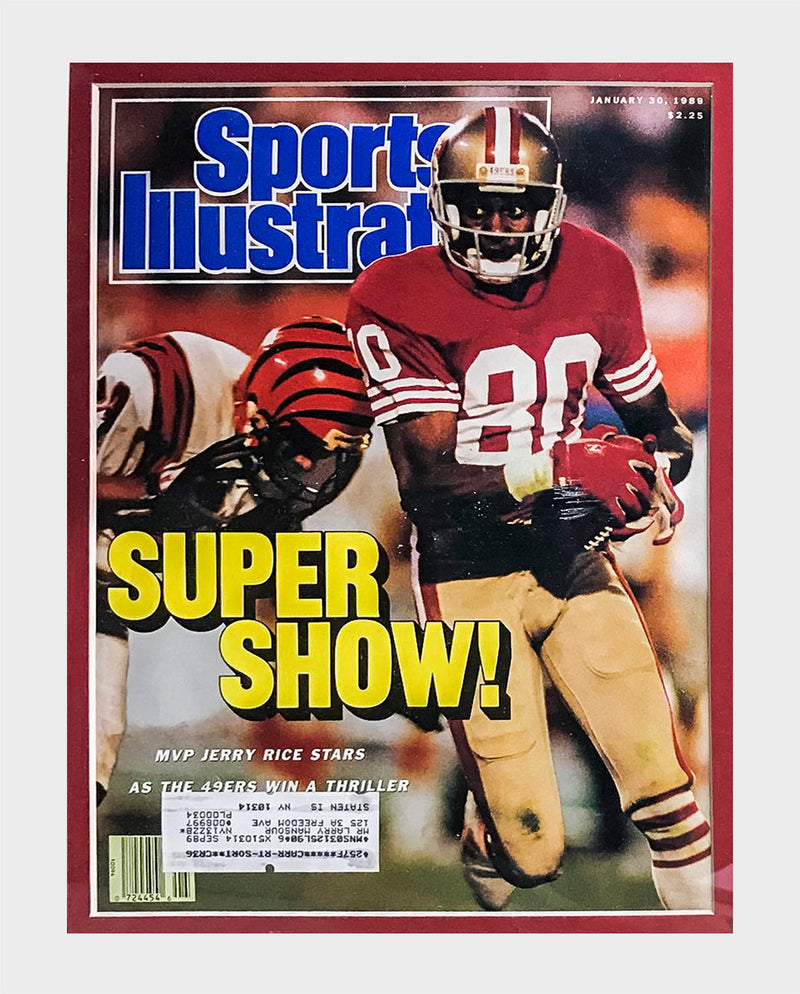 Jerry Rice, 1989 Autograph & Sports Illustrated Cover - $1K APR Value w/ CoA! APR 57