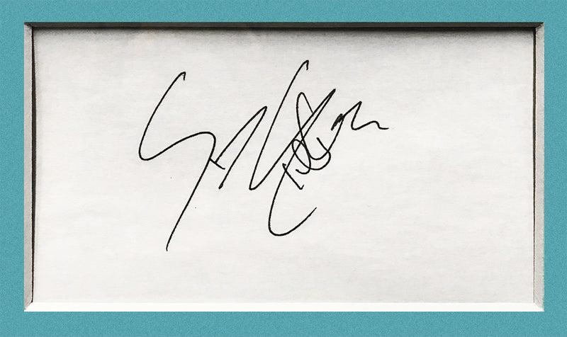 SYLVESTER STALLONE 1990s Autographed Index Card w/ Portrait - $1.5K APR Value w/ CoA! APR 57