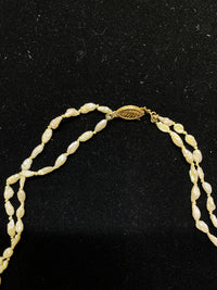 146-Baroque Pearls Double Strand Necklace in Solid Yellow Gold - $800 Appraisal Value w/CoA} APR 57