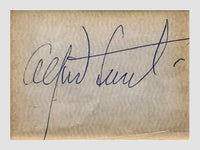 Lynn Fontanne & Alfred Lunt 1930s Autographs with Photo - $3K APR Value w/ CoA! + APR 57