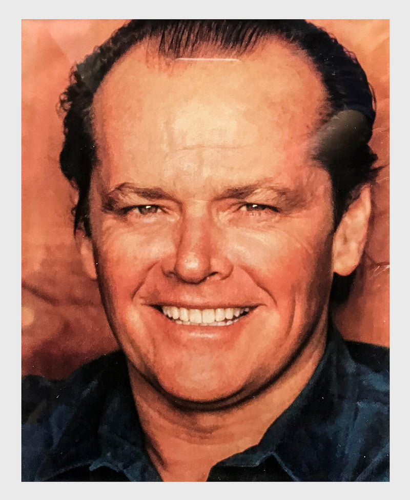 Jack Nicholson, 1980s Signed Index Card with Portrait - $4K APR Value w/ CoA! APR 57
