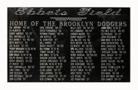 BROOKLYN DODGERS “Ebbets Field” 1953 Autographed Photograph - $12K APR Value w/ CoA! +✓ APR 57