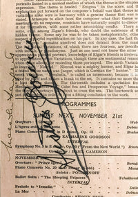 Royal Albert Hall 1940s Autographed Orchestral Concert Programmes - $8K APR Value w/ CoA! + APR 57
