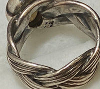 Unique Designer Sterling Silver with Smoky Quartz Ring - $4K Appraisal Value w/CoA} APR57