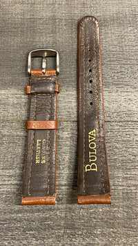 BULOVA Brown Padded Leather Watch Strap - $300 APR VALUE w/ CoA! ✓ APR 57
