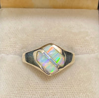 Vintage Designer Sterling Silver Opal Ring - $1.5K Appraisal Value w/CoA} APR57