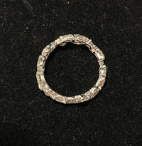 Unique Designer Solid White Gold Eternity Band Ring with 4+Ct. Pear Diamonds - $30K Appraisal Value w/CoA} APR57