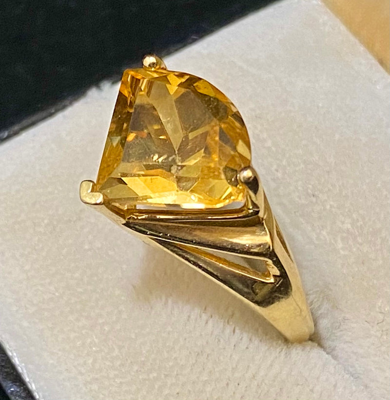 Yellow Topaz Diamond Ring | Tahara Jewelry
