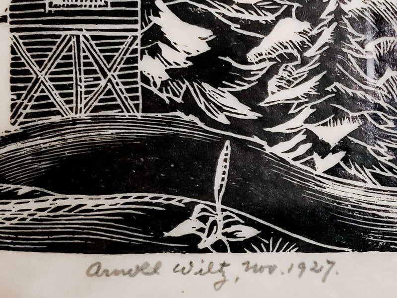ARNOLD WILTZ Signed Ltd. Edition 1927 Woodcut Print - $5K APR Value w/ CoA! + APR 57